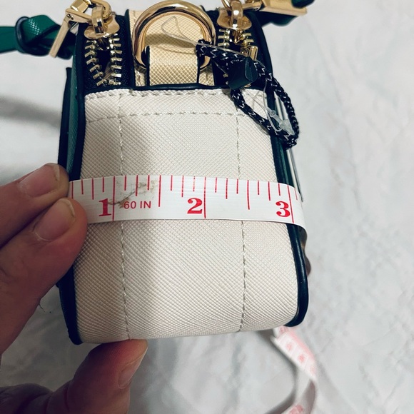 Green Crossbody purse stunning gift new with clutch 2 piece set VEGAN LEATHER - Picture 11 of 13